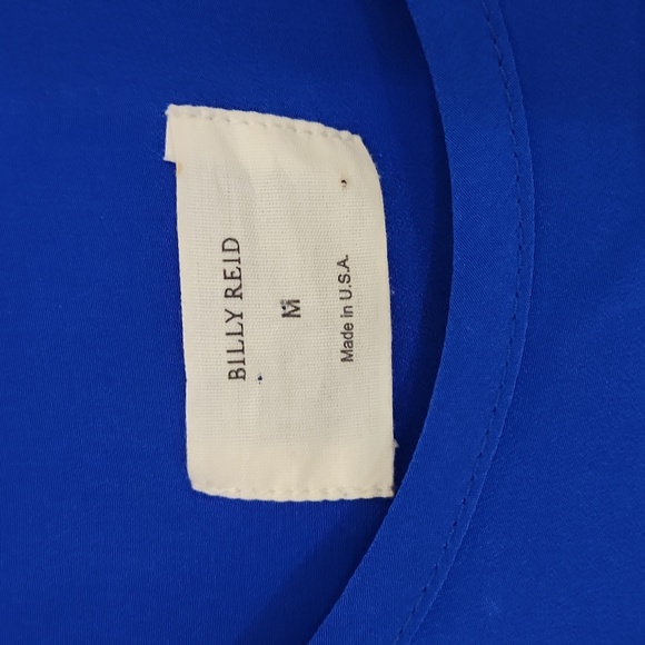 Beautiful blue Billy Reid silk top. Excellent condition.  Size Medium. - Picture 2 of 6